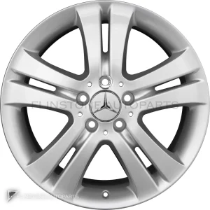 ล้อแท้ Mercedes-Benz 5 Twin Spoke ขอบ 18 นิ้ว รุ่น 164-18 สี Titanium Silver