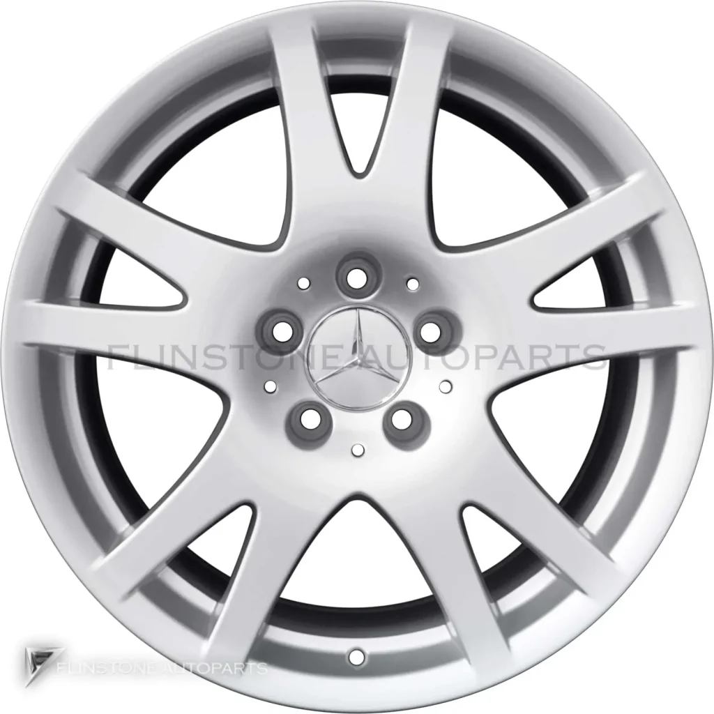 ล้อแท้นำเข้า Mercedes-Benz 5 Twin Spoke ขอบ 17 นิ้ว รุ่น 219-17 สี Titanium Silver