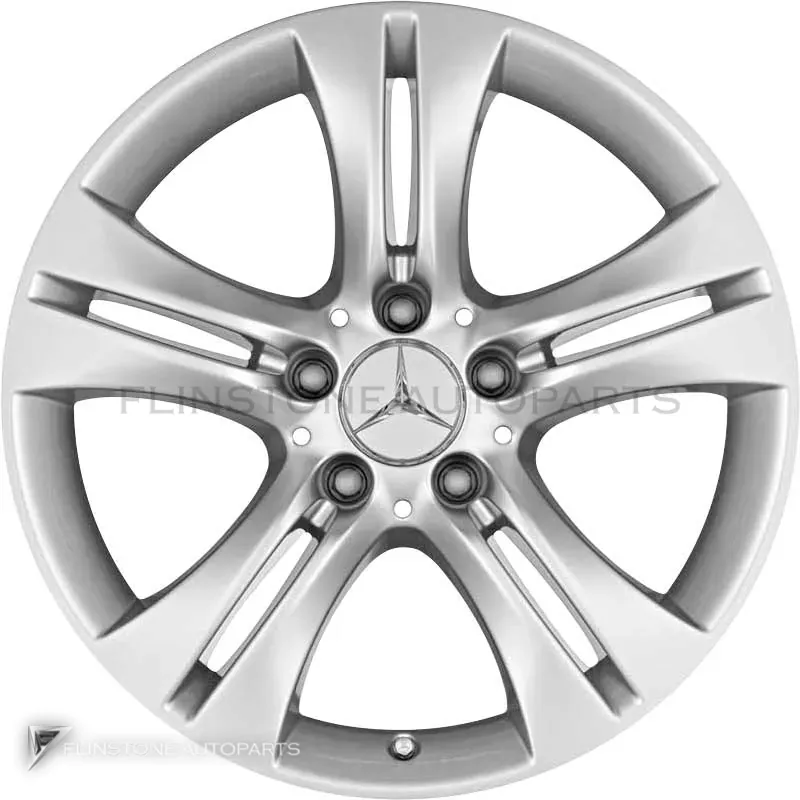 ล้อแท้นำเข้า Mercedes-Benz 5 Twin Spoke ขอบ 17 นิ้ว รุ่น 230-17 สี Titanium Silver