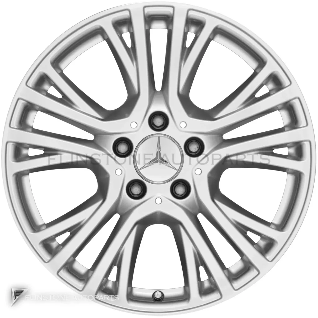 ล้อแท้นำเข้า Mercedes-Benz 5 Y Spoke ขอบ 17 นิ้ว รุ่น 246-17 สี Titanium Silver