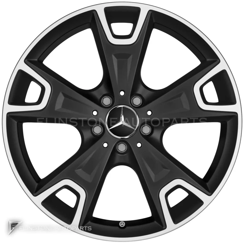 ล้อแท้นำเข้า Mercedes-Benz 5 Y Spoke ขอบ 19 นิ้ว รุ่น 156-19 สี Matt Black with High Sheen