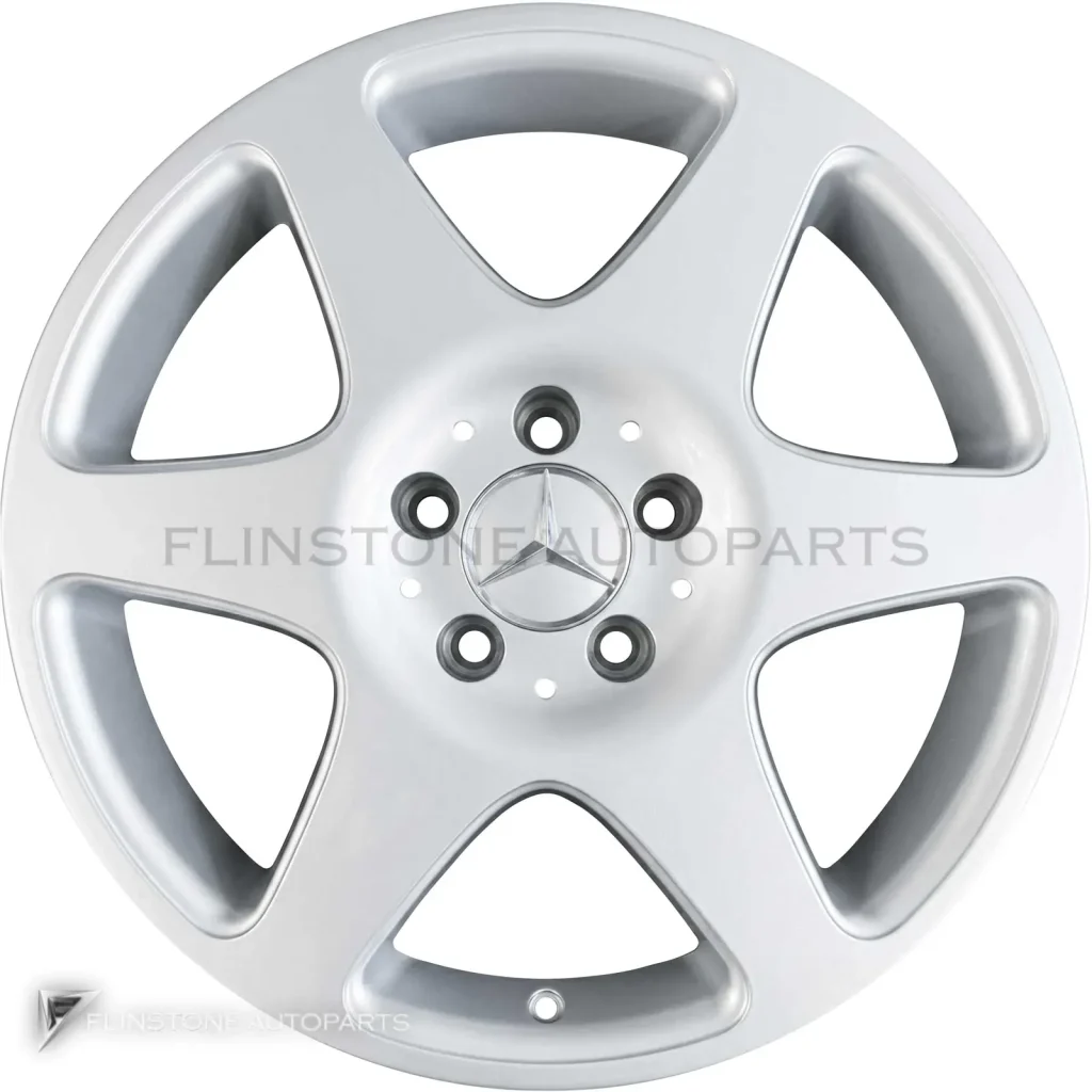ล้อแท้นำเข้า Mercedes-Benz 6 Spoke ขอบ 17 นิ้ว รุ่น 163-17 สี Standard Silver