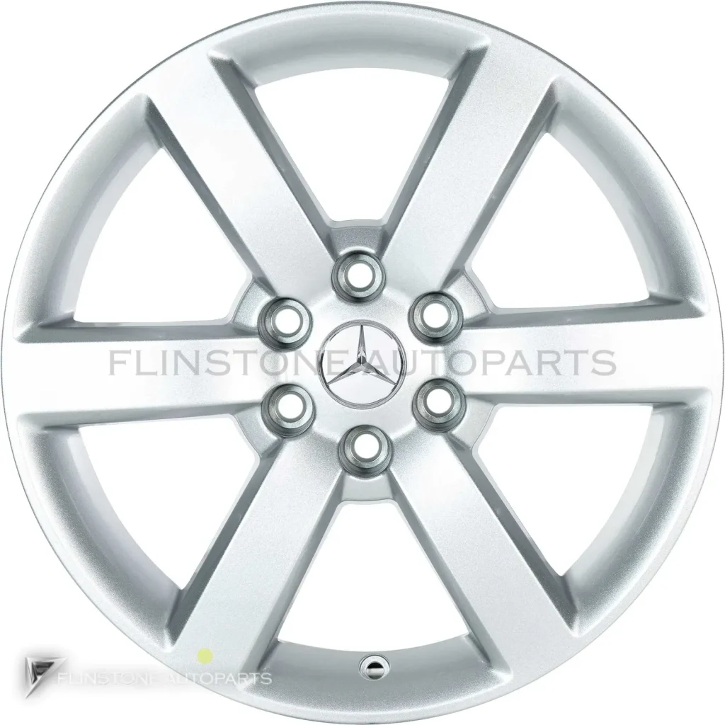 ล้อแท้นำเข้า Mercedes-Benz 6 Spoke ขอบ 17 นิ้ว รุ่น 470-17 สี Vanadium Silver