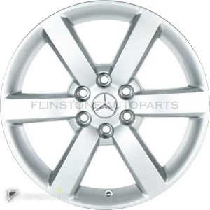 ล้อแท้ Mercedes-Benz 6 Spoke ขอบ 17 นิ้ว รุ่น 470-17 สี Vanadium Silver