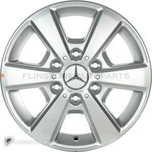 ล้อแท้ Mercedes-Benz 6 Spoke ขอบ 16 นิ้ว รุ่น 907-16 สี Vanadium Silver