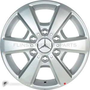 ล้อแท้ Mercedes-Benz 6 Spoke ขอบ 16 นิ้ว รุ่น 910-16 สี Vanadium Silver