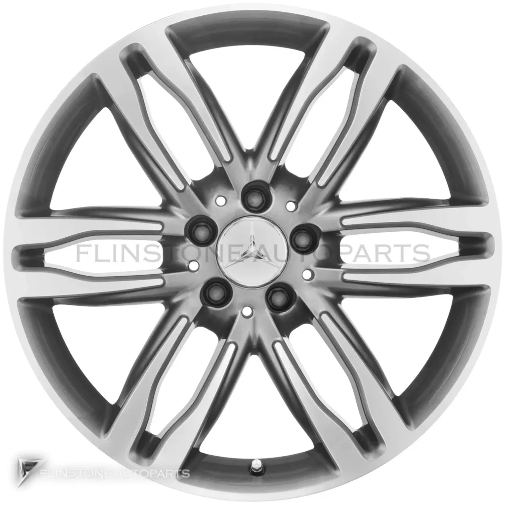 ล้อแท้นำเข้า Mercedes-Benz 6 Spoke ขอบ 19 นิ้ว รุ่น 230-19 สี Himalaya Grey with High Sheen