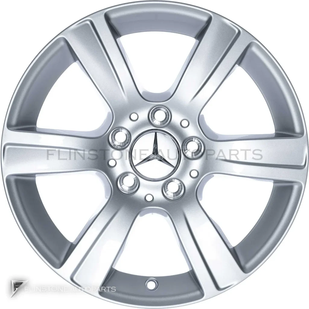 ล้อแท้นำเข้า Mercedes-Benz 6 Spoke ขอบ 16 นิ้ว รุ่น 212-16 สี Titanium Silver