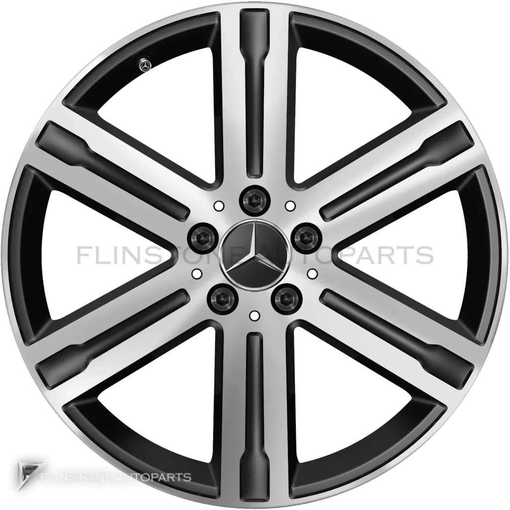ล้อแท้นำเข้า Mercedes-Benz 6 Spoke ขอบ 19 นิ้ว รุ่น 247-19 สี Matt Black with High Sheen