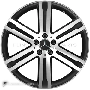 ล้อแท้ Mercedes-Benz 6 Spoke ขอบ 20 นิ้ว รุ่น 247-20 สี Matt Black with High Sheen