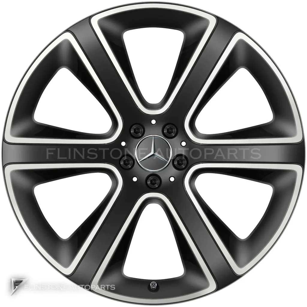 ล้อแท้นำเข้า Mercedes-Benz 6 Spoke ขอบ 22 นิ้ว รุ่น 167-22 สี Matt Black with High Sheen