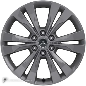 ล้อแท้ Mercedes-Benz 6 Twin Spoke ขอบ 18 นิ้ว รุ่น 470-18 สี Himalaya Grey