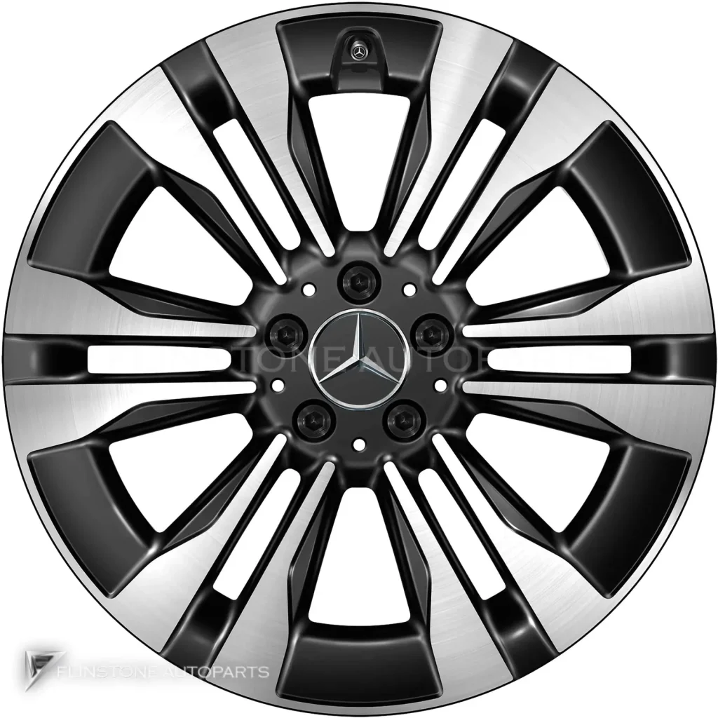 ล้อแท้นำเข้า Mercedes-Benz 6 Twin Spoke ขอบ 19 นิ้ว รุ่น 167-19 สี Gloss Back with High Sheen
