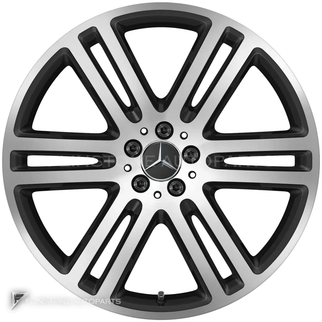 ล้อแท้นำเข้า Mercedes-Benz 6 Twin Spoke ขอบ 21 นิ้ว รุ่น 167-21 สี Matt Black with High Sheen