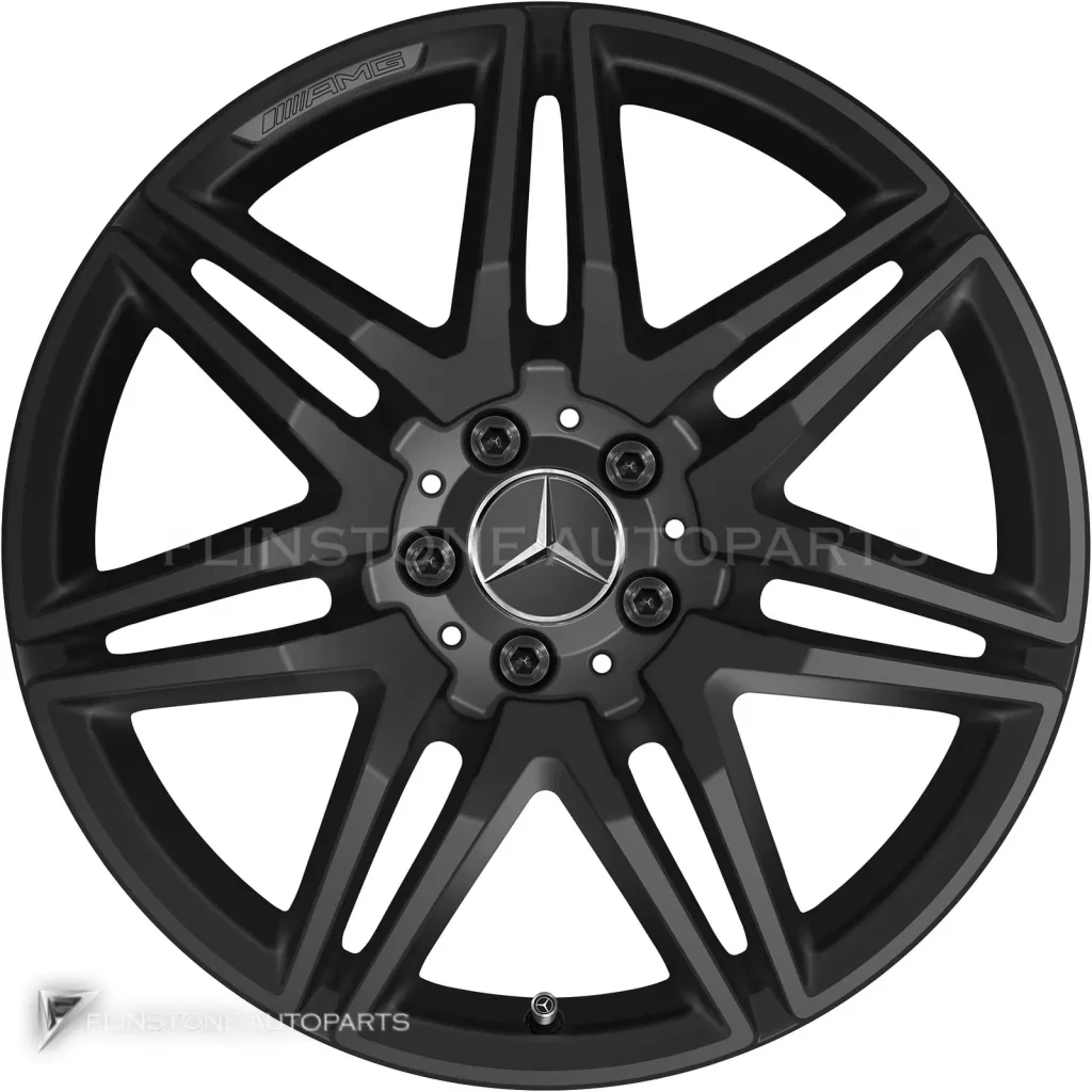 ล้อแท้นำเข้า Mercedes-Benz 7 Double Spoke ขอบ 19 นิ้ว รุ่น 447-19 สี Gloss Black