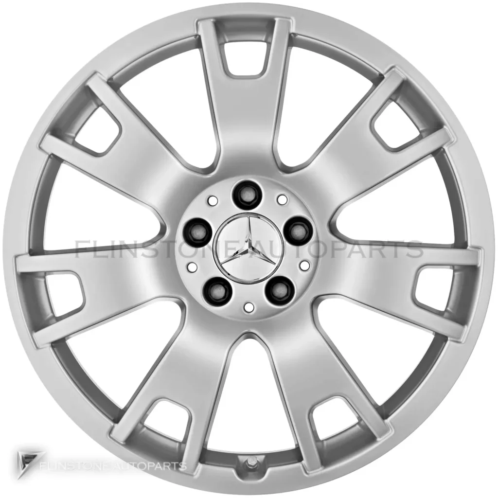 ล้อแท้นำเข้า Mercedes-Benz 7 Spoke ขอบ 19 นิ้ว รุ่น 204-19 สี Sterling Silver