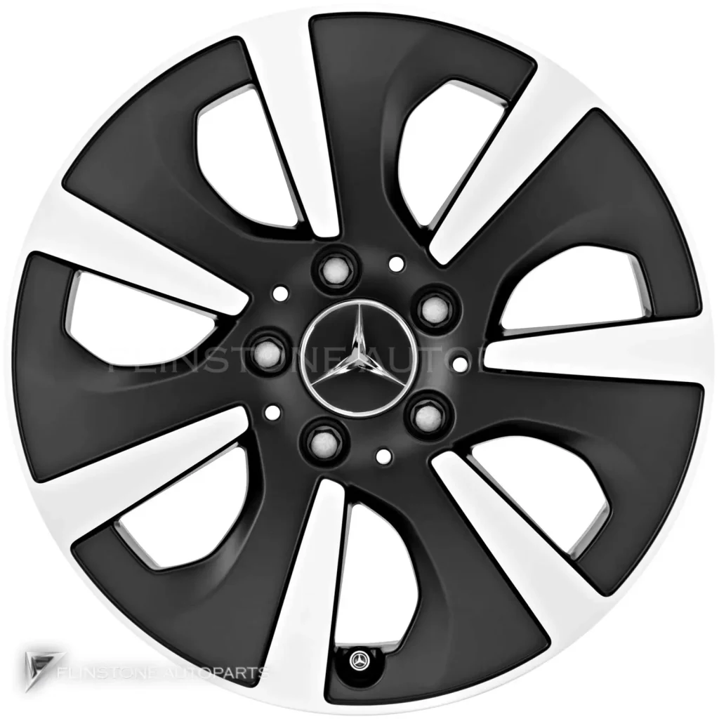 ล้อแท้นำเข้า Mercedes-Benz 7 Spoke ขอบ 16 นิ้ว รุ่น 246-16 สี Matt Black with High Sheen