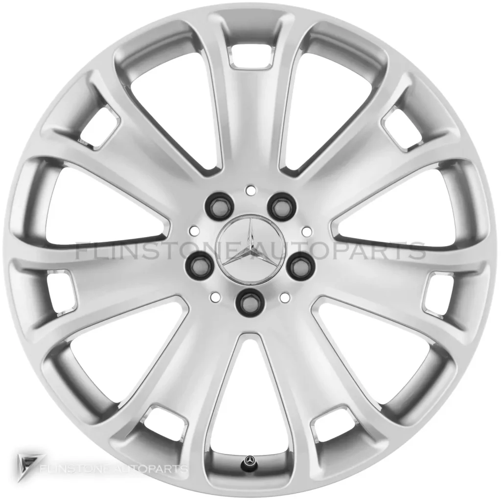 ล้อแท้นำเข้า Mercedes-Benz 7 Spoke ขอบ 19 นิ้ว รุ่น 292-19 สี Vanadium Silver