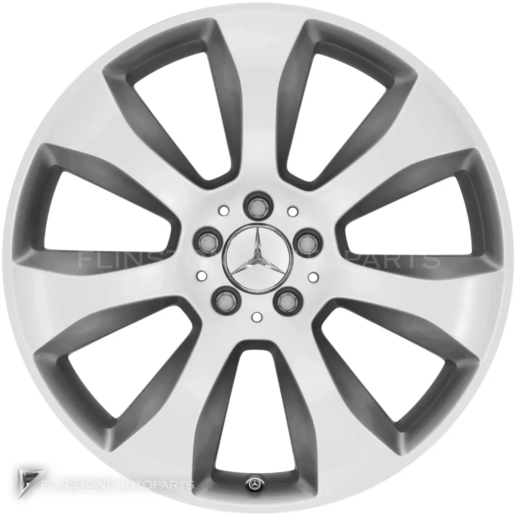 ล้อแท้นำเข้า Mercedes-Benz 7 Spoke ขอบ 20 นิ้ว รุ่น 204-20 สี Titanium Silver