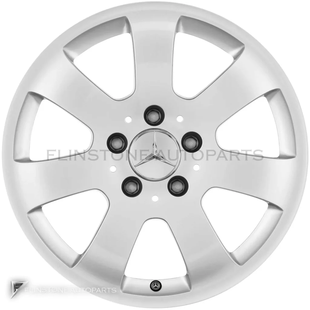 ล้อแท้นำเข้า Mercedes-Benz 7 Spoke ขอบ 16 นิ้ว รุ่น 211-16 สี Titanium Silver