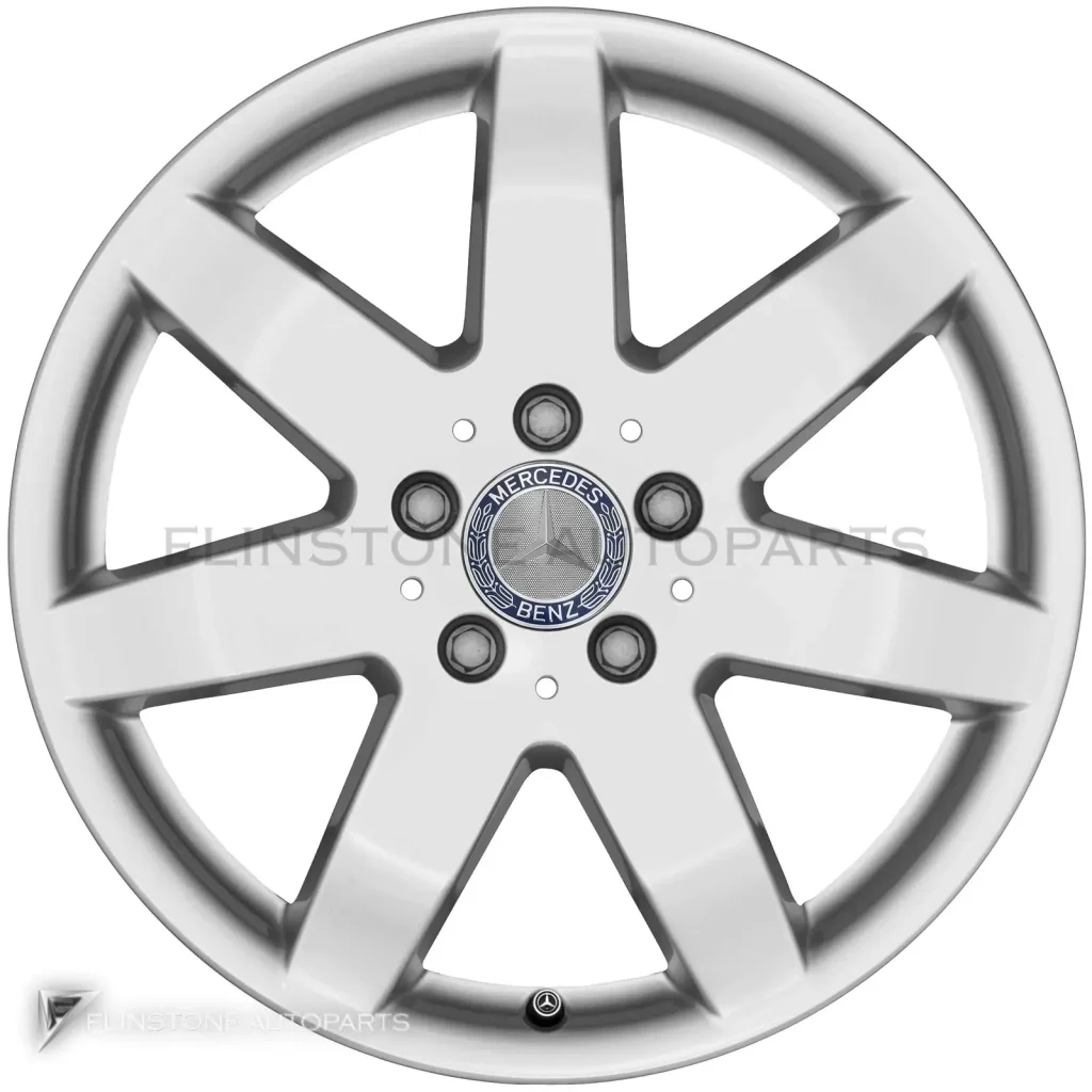 ล้อแท้นำเข้า Mercedes-Benz 7 Spoke ขอบ 17 นิ้ว รุ่น 164-17 สี Titanium Silver