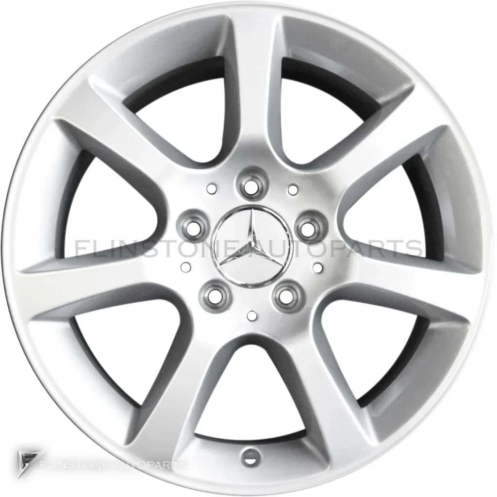 ล้อแท้นำเข้า Mercedes-Benz 7 Spoke ขอบ 16 นิ้ว รุ่น 203-16 สี Titanium Silver