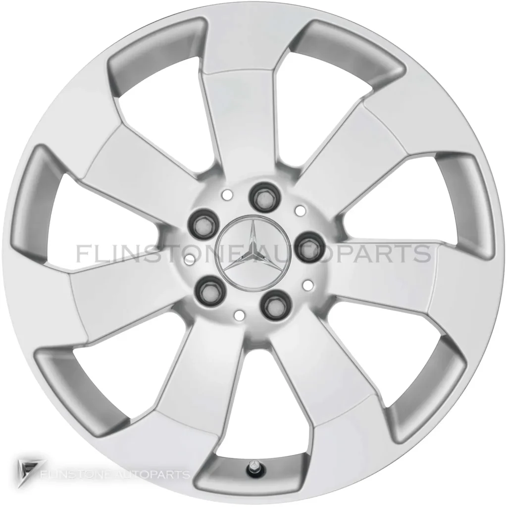 ล้อแท้นำเข้า Mercedes-Benz 7 Spoke ขอบ 18 นิ้ว รุ่น 166-18 สี Titanium Silver
