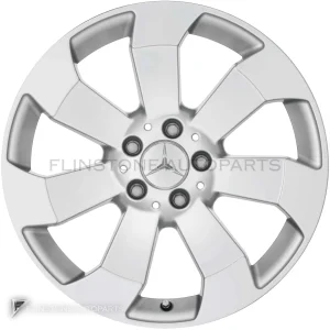 ล้อแท้ Mercedes-Benz 7 Spoke ขอบ 18 นิ้ว รุ่น 166-18 สี Titanium Silver