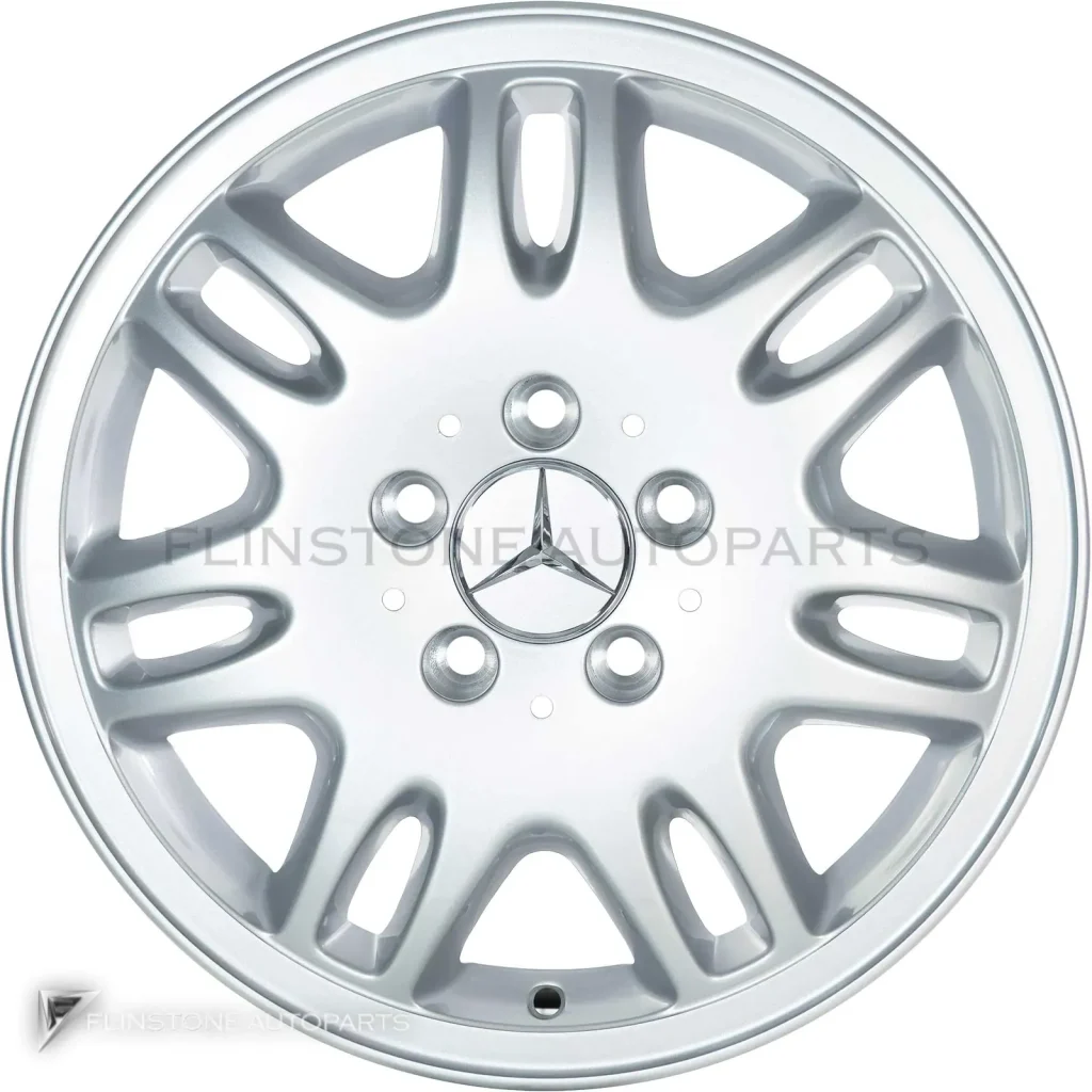 ล้อแท้นำเข้า Mercedes-Benz 7 Twin Spoke ขอบ 16 นิ้ว รุ่น 639-16 สี Standard Silver