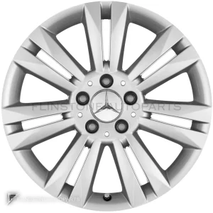 ล้อแท้ Mercedes-Benz 7 Twin Spoke ขอบ 17 นิ้ว รุ่น 246-17 สี Titanium Silver