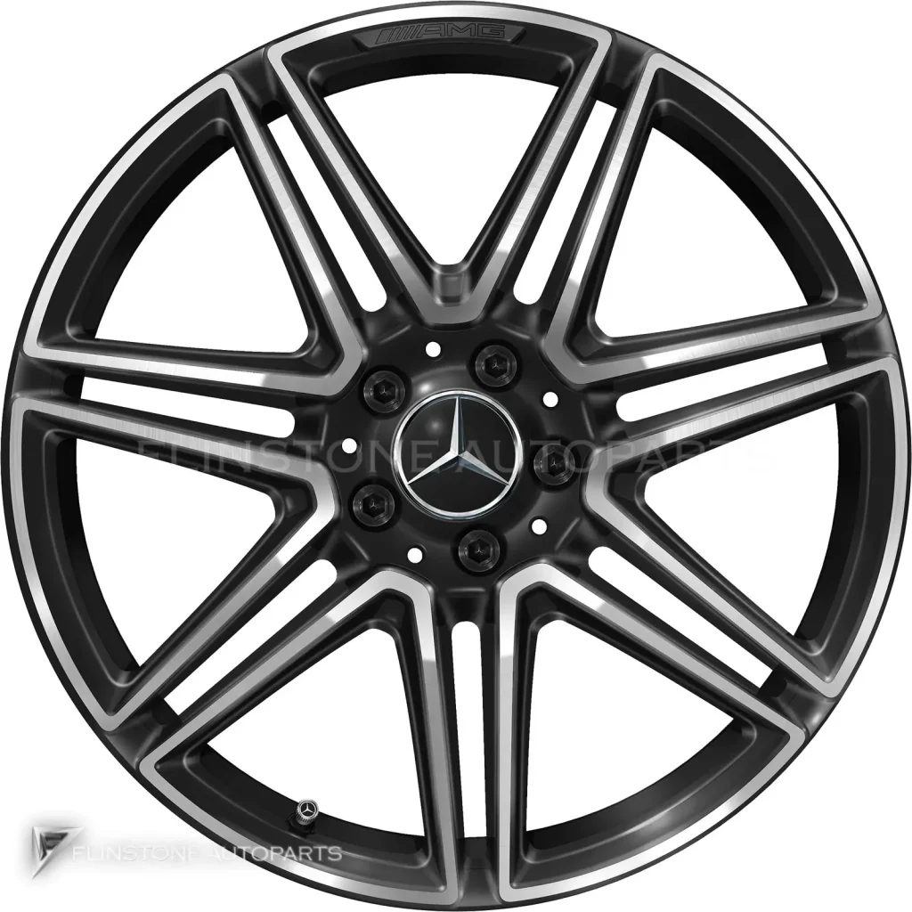 ล้อแท้นำเข้า Mercedes-Benz 7 Twin Spoke ขอบ 19 นิ้ว รุ่น 206-19 สี Gloss Back with High Sheen