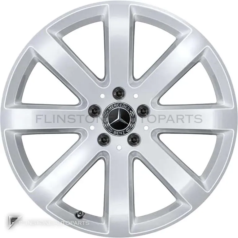 ล้อแท้นำเข้า Mercedes-Benz 8 Spoke ขอบ 19 นิ้ว รุ่น 247-19 สี Vanadium Silver