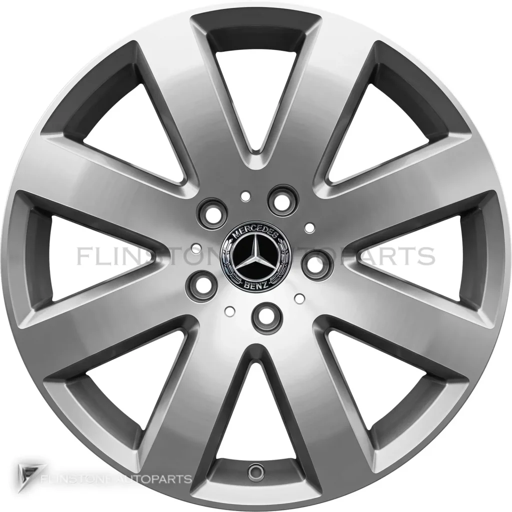 ล้อแท้นำเข้า Mercedes-Benz 8 Spoke ขอบ 19 นิ้ว รุ่น 463-19 สี Himalaya Grey with High Sheen