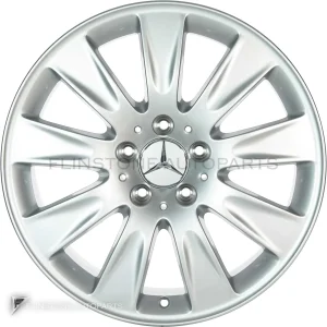 ล้อแท้ Mercedes-Benz 9 Spoke ขอบ 17 นิ้ว รุ่น 209-17 สี Titanium Silver