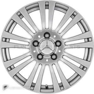 ล้อแท้ Mercedes-Benz 9 Twin Spoke ขอบ 17 นิ้ว รุ่น 207-17 สี Titanium Silver