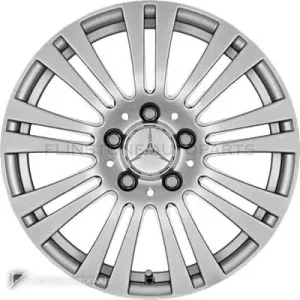 ล้อแท้ Mercedes-Benz 9 Twin Spoke ขอบ 16 นิ้ว รุ่น 207-16 สี Titanium Silver