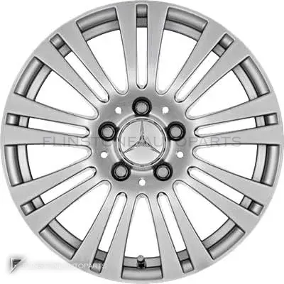 ล้อแท้นำเข้า Mercedes-Benz 9 Twin Spoke ขอบ 16 นิ้ว รุ่น 207-16 สี Titanium Silver