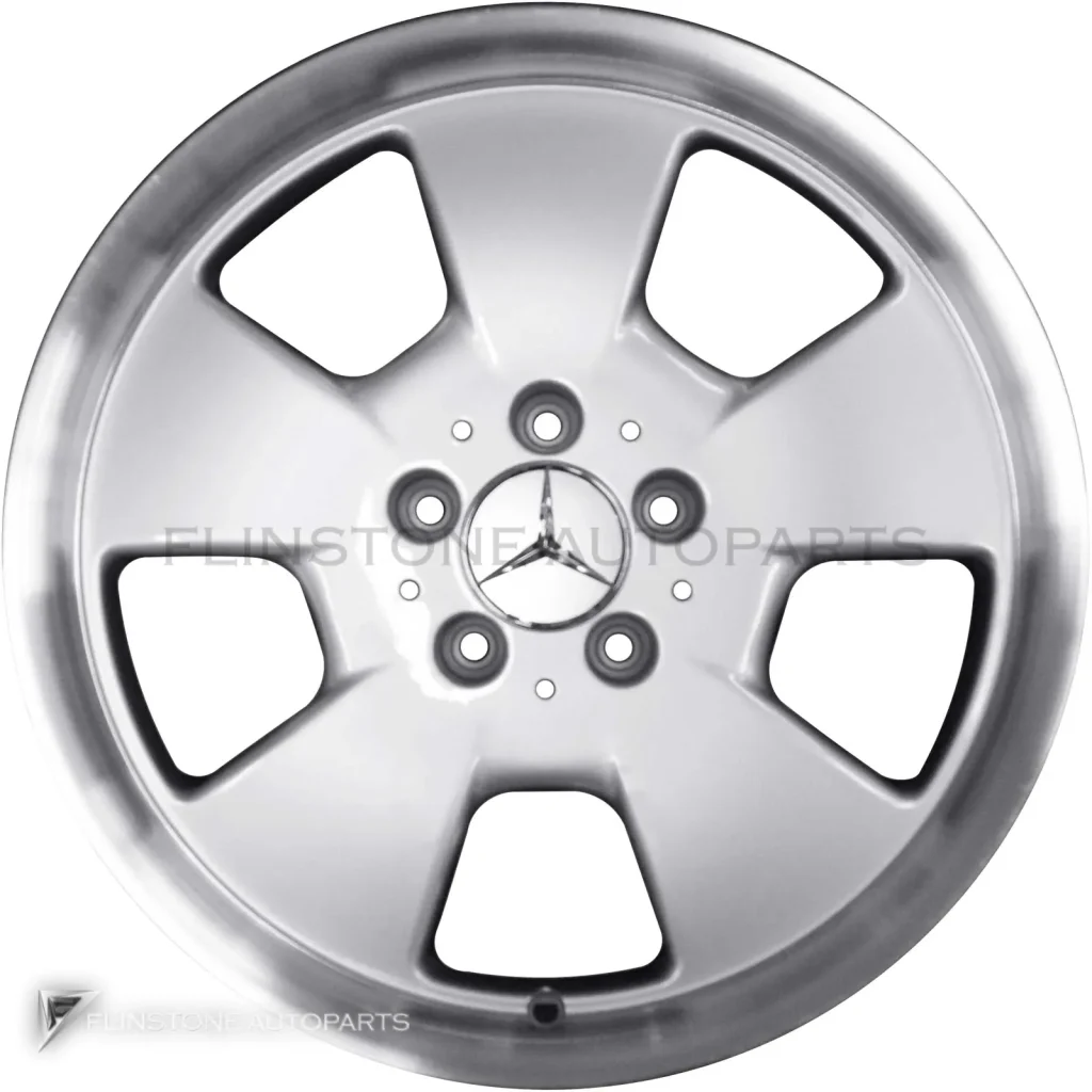 ล้อแท้นำเข้า Mercedes-Benz Albali ขอบ 17 นิ้ว รุ่น 129-17 สี Standard Silver with High Sheen Rim Edge