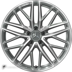 ล้อแท้ Mercedes-Benz Cross Spoke ขอบ 19 นิ้ว รุ่น 206-19 สี Himalaya Grey with High Sheen