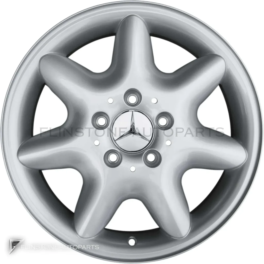 ล้อแท้นำเข้า Mercedes-Benz Elnath ขอบ 15 นิ้ว รุ่น 203-15 สี Standard Silver