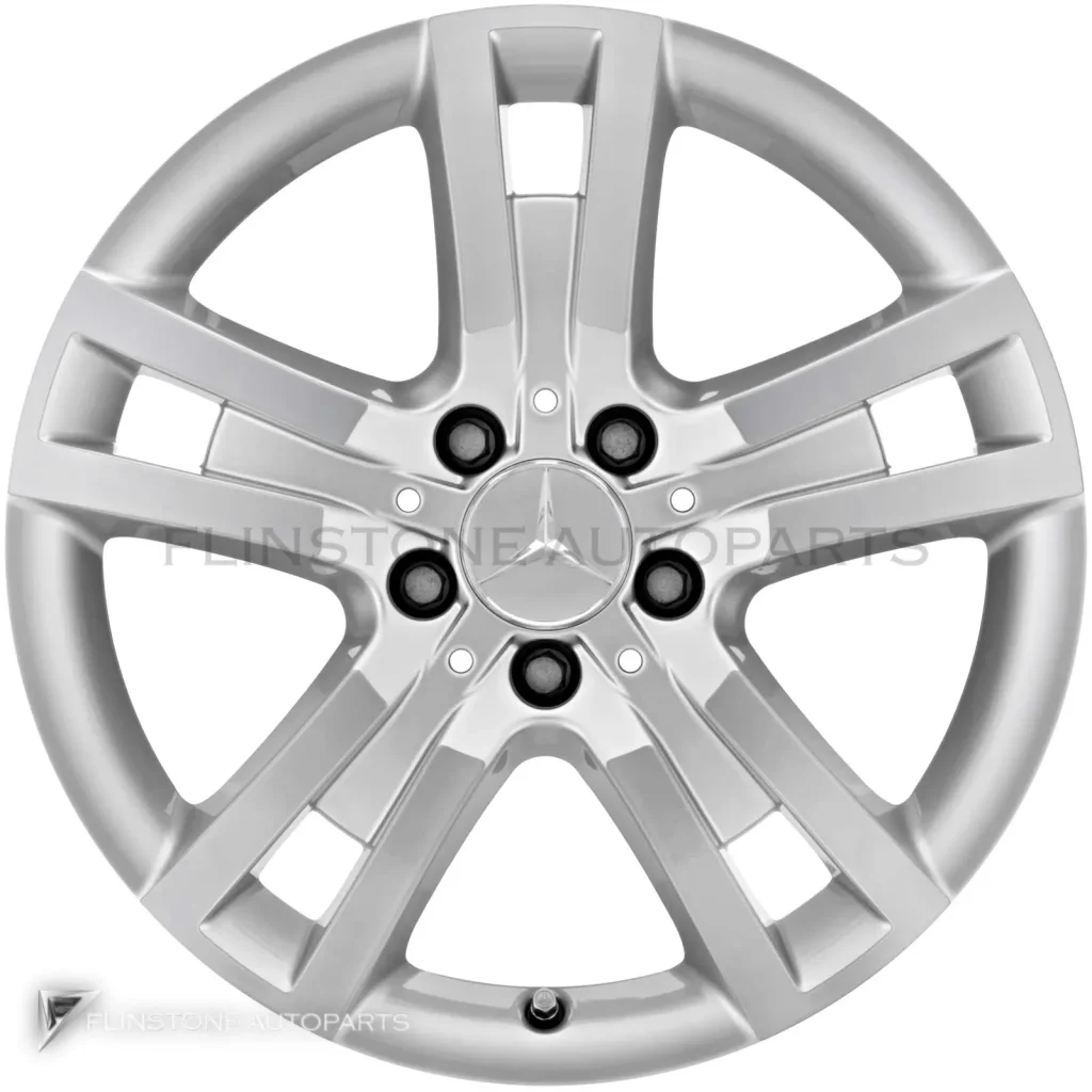 ล้อแท้นำเข้า Mercedes-Benz Khotrima ขอบ 17 นิ้ว รุ่น 207-17 สี Titanium Silver with High Sheen