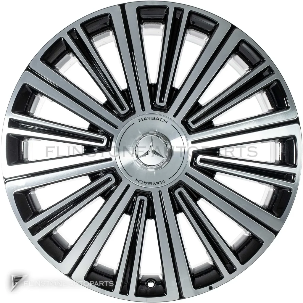 ล้อแท้นำเข้า Mercedes-Benz Maybach Multi Spoke ขอบ 22 นิ้ว รุ่น 167-22 สี Gloss Back with High Sheen