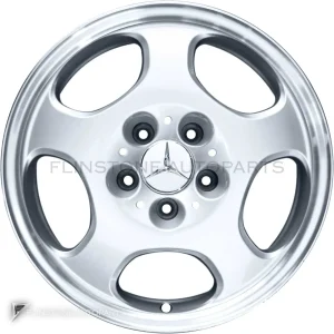 ล้อแท้ Mercedes-Benz Mekab ขอบ 16 นิ้ว รุ่น 210-16 สี Standard Silver with High Sheen Rim Edge