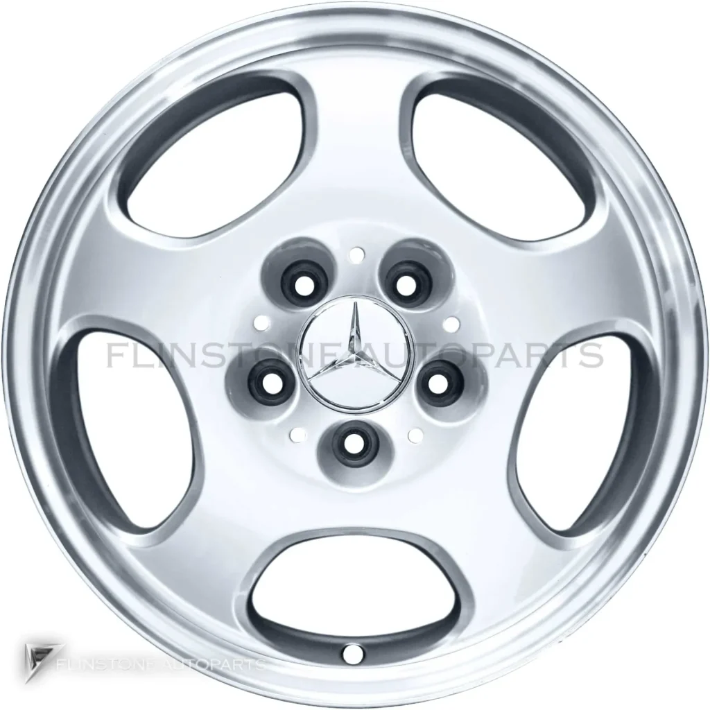 ล้อแท้นำเข้า Mercedes-Benz Mekab ขอบ 17 นิ้ว รุ่น 210-17 สี Standard Silver with High Sheen Rim Edge