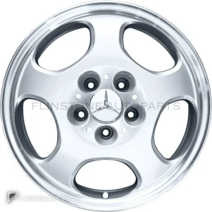 ล้อแท้ Mercedes-Benz Mekab ขอบ 17 นิ้ว รุ่น 210-17 สี Standard Silver with High Sheen Rim Edge