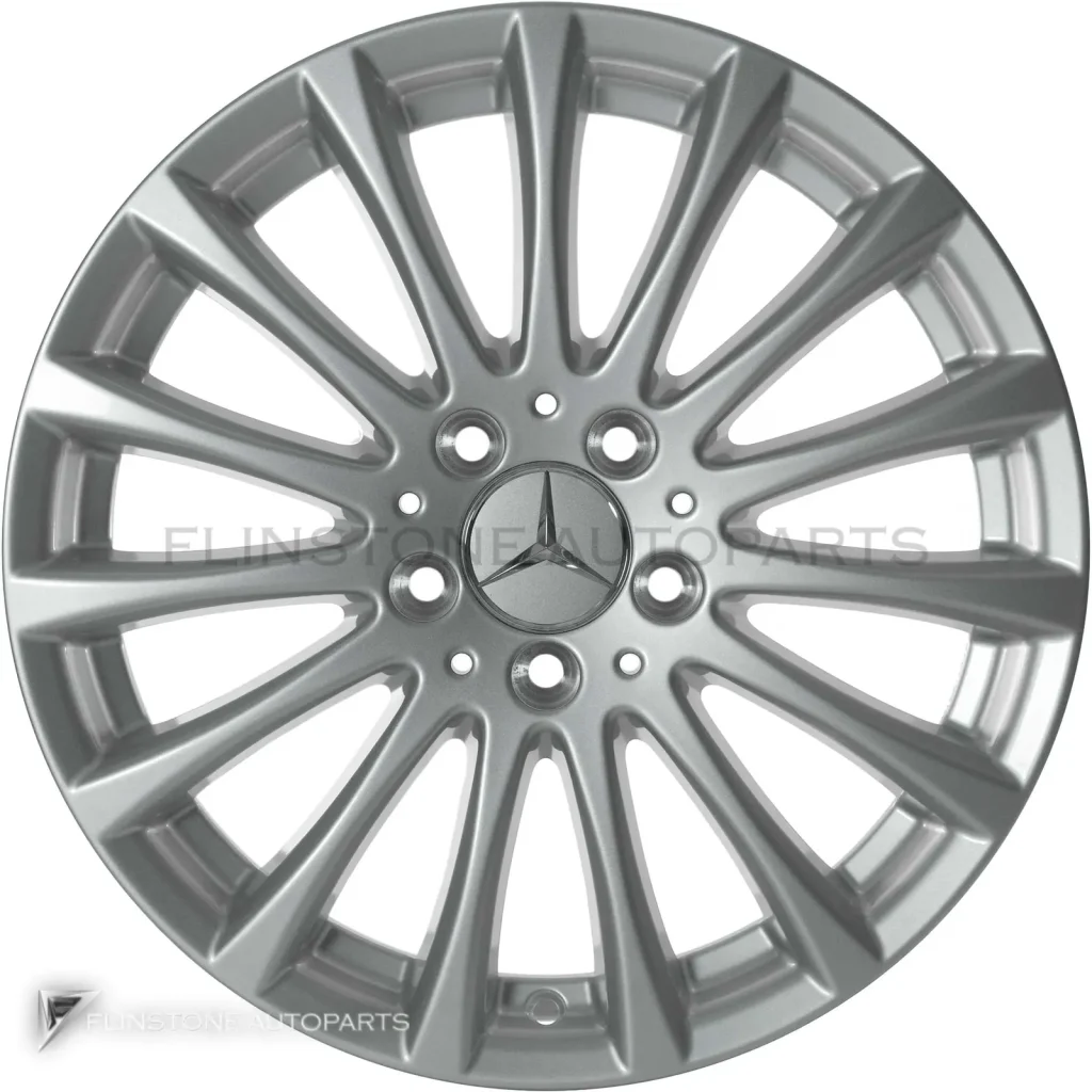 ล้อแท้นำเข้า Mercedes-Benz Multispoke ขอบ 17 นิ้ว รุ่น 204-17 สี Titanium Silver