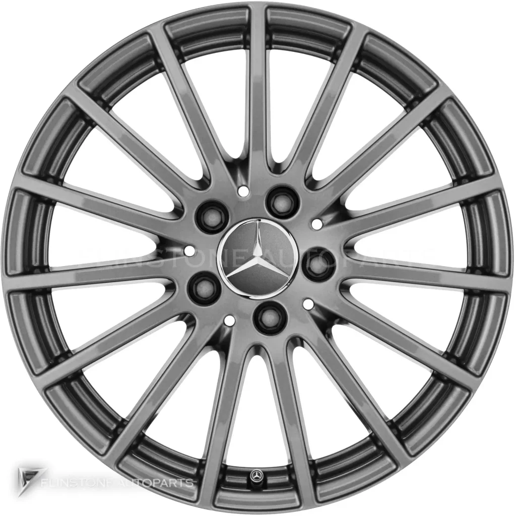 ล้อแท้นำเข้า Mercedes-Benz Multispoke ขอบ 17 นิ้ว รุ่น 242-17 สี Himalaya Grey