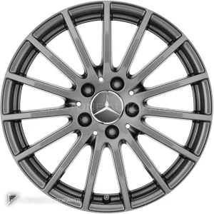 ล้อแท้ Mercedes-Benz Multispoke ขอบ 17 นิ้ว รุ่น 242-17 สี Himalaya Grey