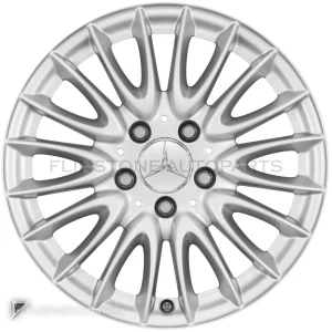 ล้อแท้ Mercedes-Benz Multispoke ขอบ 16 นิ้ว รุ่น 204-16 สี Titanium Silver