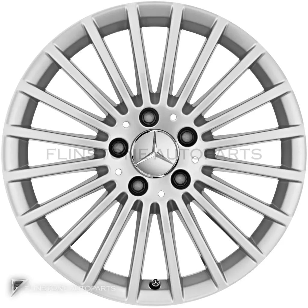ล้อแท้นำเข้า Mercedes-Benz Multispoke ขอบ 17 นิ้ว รุ่น 156-17 สี Vanadium Silver